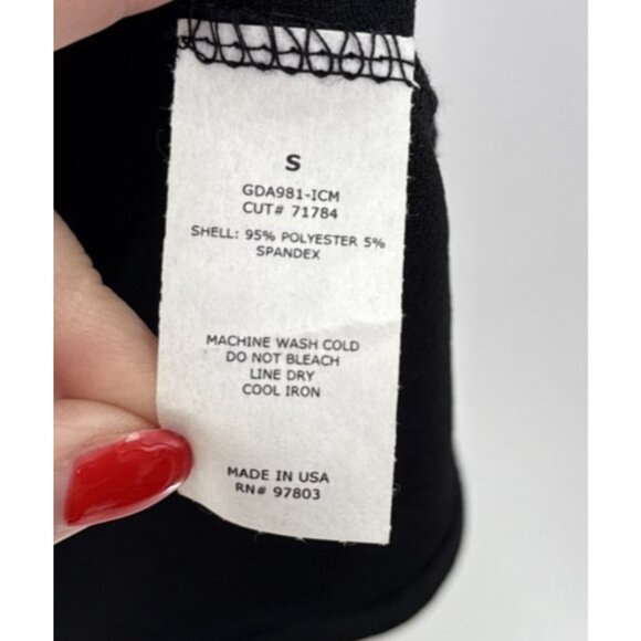 NWT Green Envelope Dress Women's‎ Sm Black Sleeveless Bow Tie Neckline Made USA - Picture 5 of 10